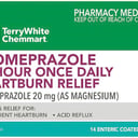 TerryWhite Chemmart Esomeprazole 24 Hour Once Daily Heartburn Relief 14 tablets thumbnail 1
