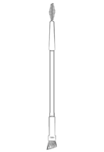 Double-ended brow brush