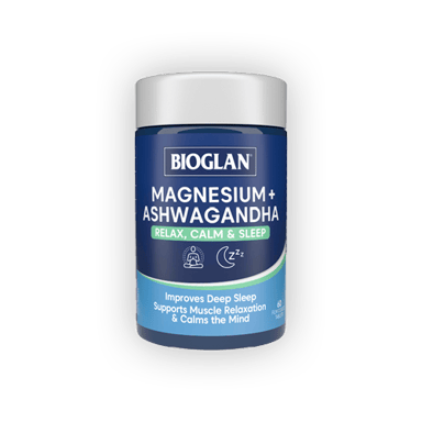 Bioglan Magnesium + Ashwagandha 60 tablets