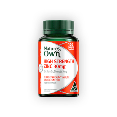 Nature's Own High Strength Zinc 30mg - 120 tablets