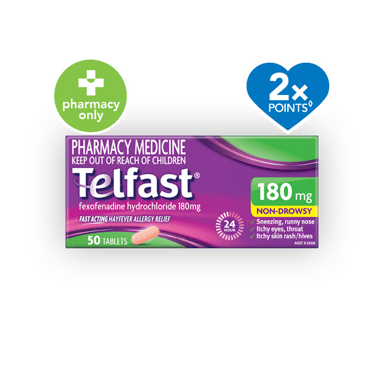 Telfast 180mg - 50 tablets