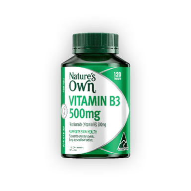 Nature's Own Vitamin B3 500mg 120 tablets