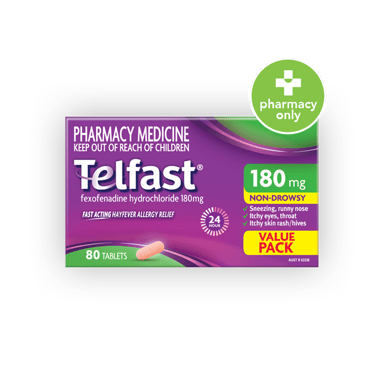 Telfast 180mg - 80 tablets
