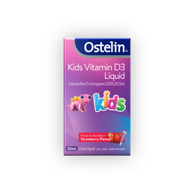Ostelin Kids Vitamin D3 Liquid Strawberry Flavour 20ml