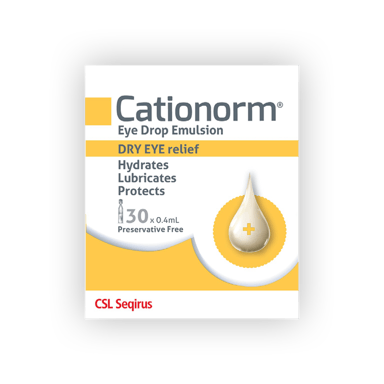 Cationorm Single Use Ampoules 0.4ml X 30ml