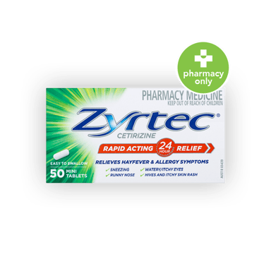 Zyrtec 10mg - 50 tablets