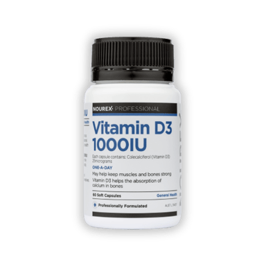 Nourex Professional Vitamin D 1000IU - 60 capsules