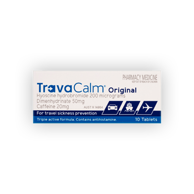 TravaCalm Original Travel Sickness Prevention 10 tablets