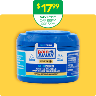 Pain Away SubZero Joint + Muscle Cold Cream 70g
