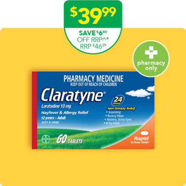 Claratyne 10mg - 60 tablets