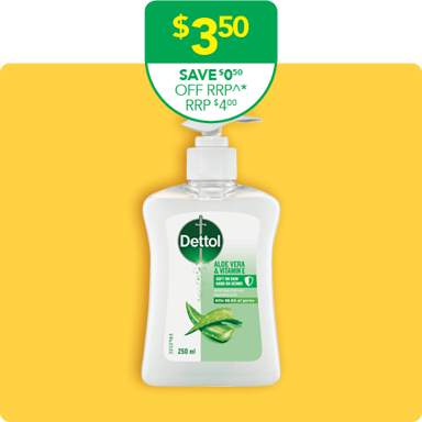 Dettol Antibacterial Hand Wash Pump Aloe Vera 250ml