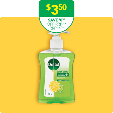 Dettol Antibacterial Hand Wash Pump Lemon & Lime 250ml