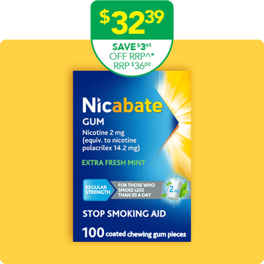 Nicabate Gum 2mg - 100 pieces