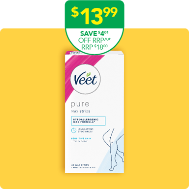 Veet Pure Leg Wax Strips 40 pack