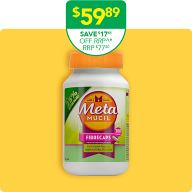 Metamucil Daily Fibre Supplement 300 capsules