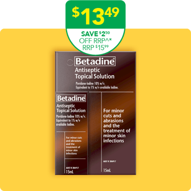 Betadine Antiseptic Liquid 10% - 15ml