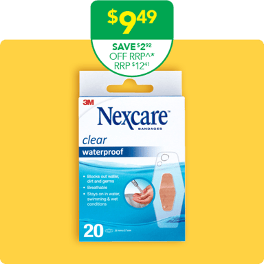 Nexcare Strips Waterproof Medium 31mm X 63m - 20 pack