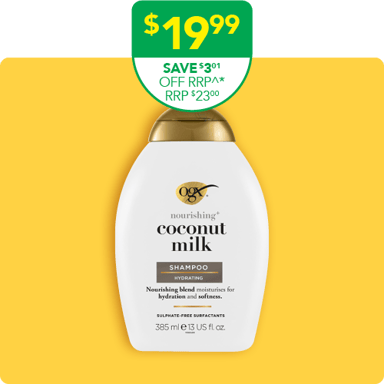 OGX Nourishing Coconut Milk Shampoo 385ml