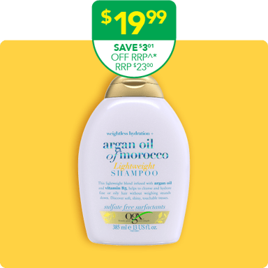 OGX Argan Oil Of Morocco Lightweight Shampoo 385ml