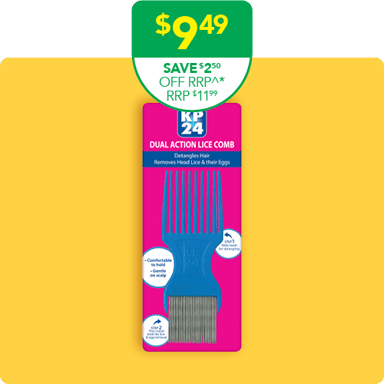 KP24 Metal Head Lice Comb 1 each