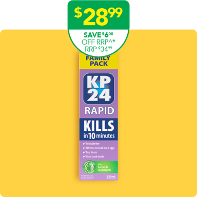 KP24 Rapid Head Lice Family Pack with Comb 1 pack