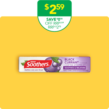Soothers Blackcurrant Stick 10 lozenges