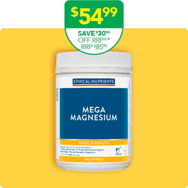 Ethical Nutrients Mega Magnesium Powder Citrus 450g