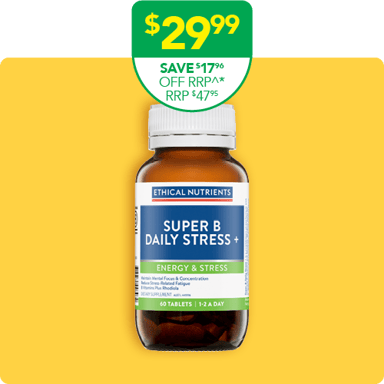 Ethical Nutrients Super B Daily Stress+ 60 tablets