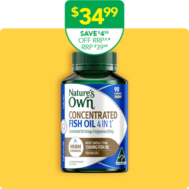 Nature's Own Concentrated Fish Oil 4 in 1 - 90 capsules