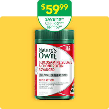 Nature's Own Glucosamine Sulfate & Chondroitin Advanced 180 tablets