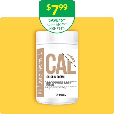Living Healthy Calcium 600mg - 120 tablets