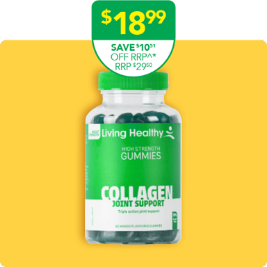 Living Healthy Adults Gummies Collagen Triple Action Joint Support Formula  60 pastilles