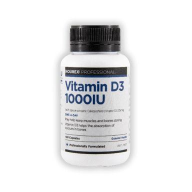Nourex Professional Vitamin D3 1000IU - 130 capsules