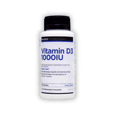 Nourex Professional Vitamin D3 1000IU - 250 capsules