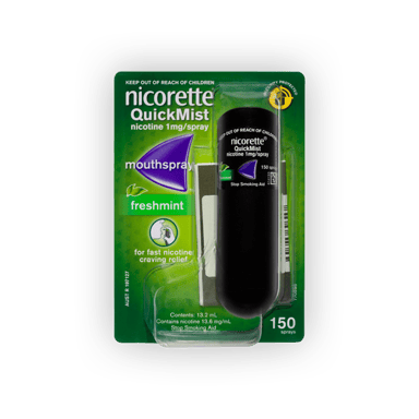 Nicorette Quick Mist Mouth Spray Freshmint 1mg - 150 doses^