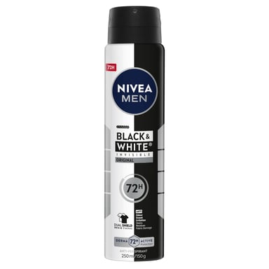 Nivea Men Anti-Perspirant Spray Invisible Black & White 250ml