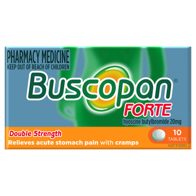 Buscopan Forte 20mg - 10 tablets