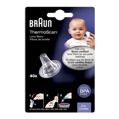 Braun Thermoscan IRT 4020 Ear Thermometer Refills 40 pack