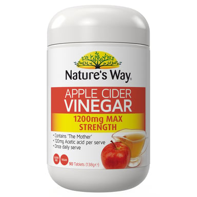Nature's Way Apple Cider Vinegar 1200mg - 90 capsules