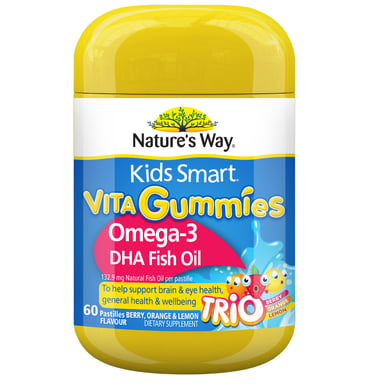 Nature's Way Kids Smart Vita Gummies Omega 60 pastilles