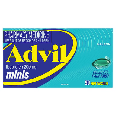 Advil Minis 200mg - 90 liquid capsules