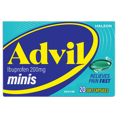 Advil Minis 200mg - 20 liquid capsules