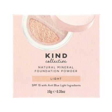 The Kind Collective Natural Mineral Foundation Powder Light 10g