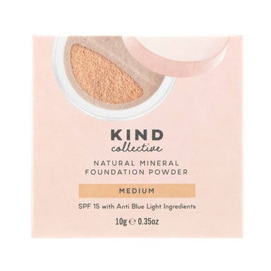 The Kind Collective Natural Mineral Foundation Powder Medium 10g