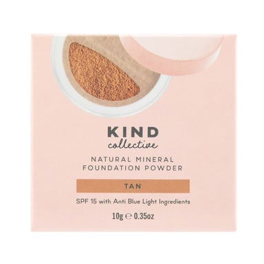 The Kind Collective Natural Mineral Foundation Powder Tan 10g