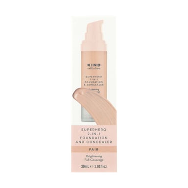 The Kind Collective Superhero 2-In-1 Foundation & Concealer Fair 30ml
