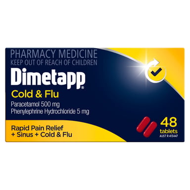 Dimetapp Cold & Flu 48 tablets