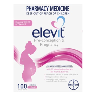 Elevit Pre-Conception & Pregnancy 100 tablets