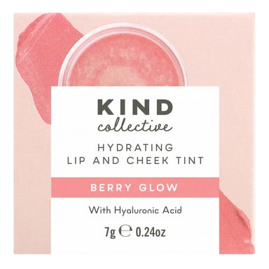The Kind Collective Hydrating Lip + Cheek Tint Berryglow 35g