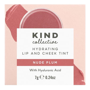 The Kind Collective Hydrating Lip + Cheek Tint Nude Plum 35g